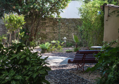 Création d'un jardin privatif autour d'une villa